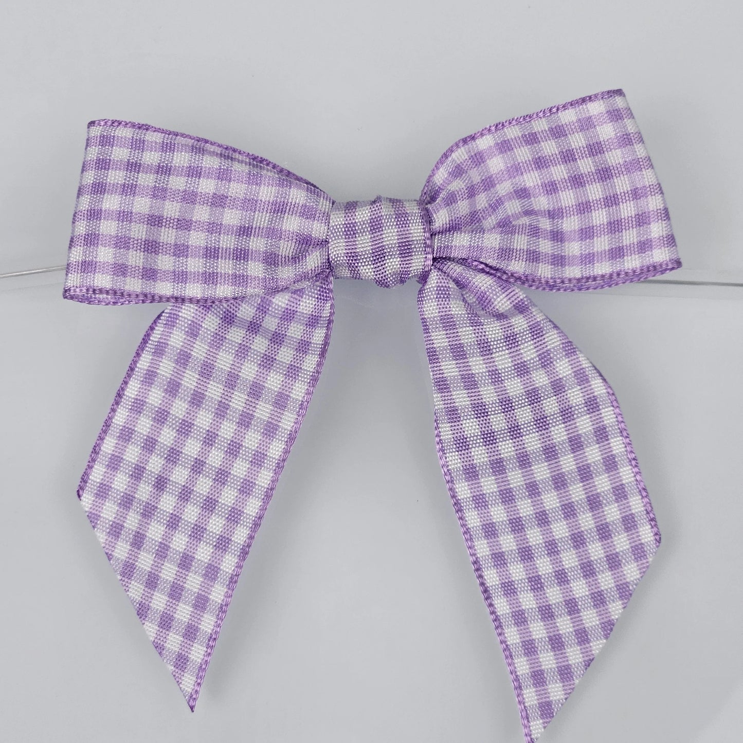 Bow - Purple Gingham Plaid 15 Pack
