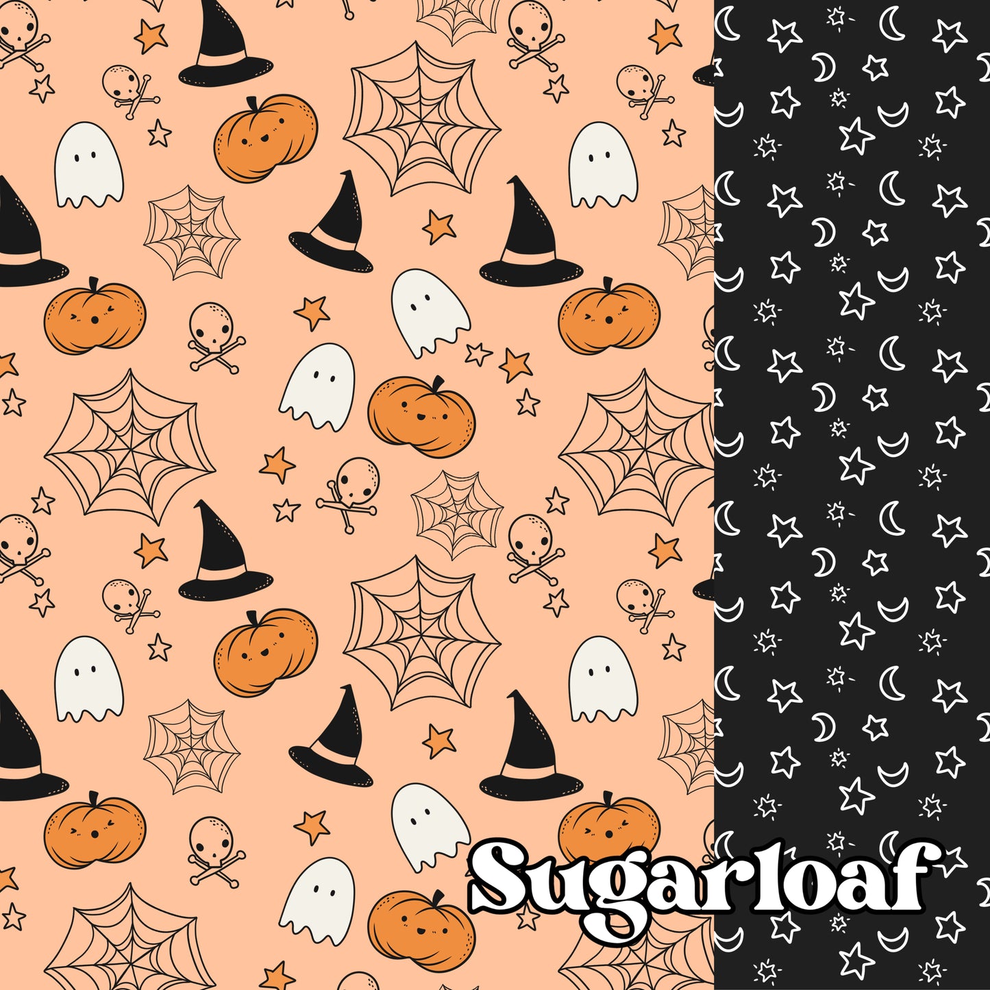 Orange & Black Halloween Doodles Box