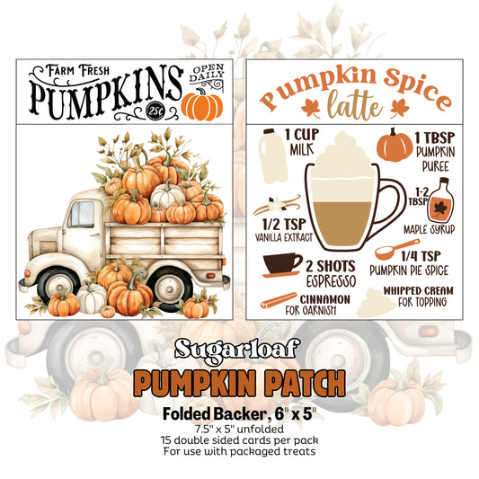 Pumpkin Patch - 6" x 5" Folded Backers