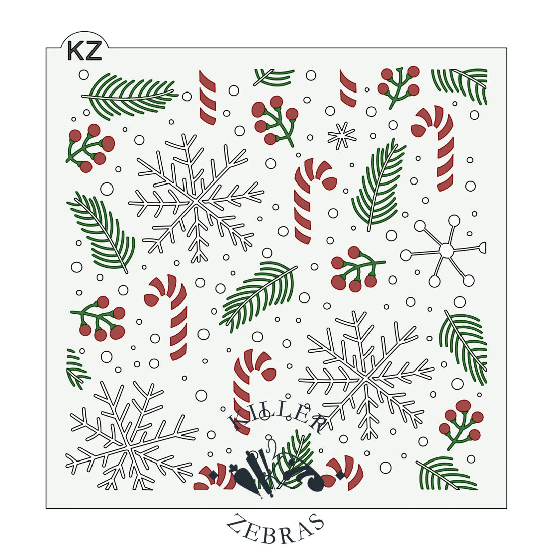 Stencil Tis the Season 3 part stencil