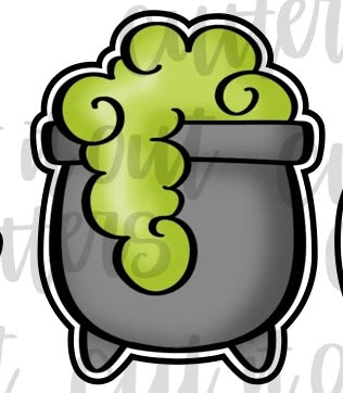 Cauldron Mini Cookie Cutter - 2"