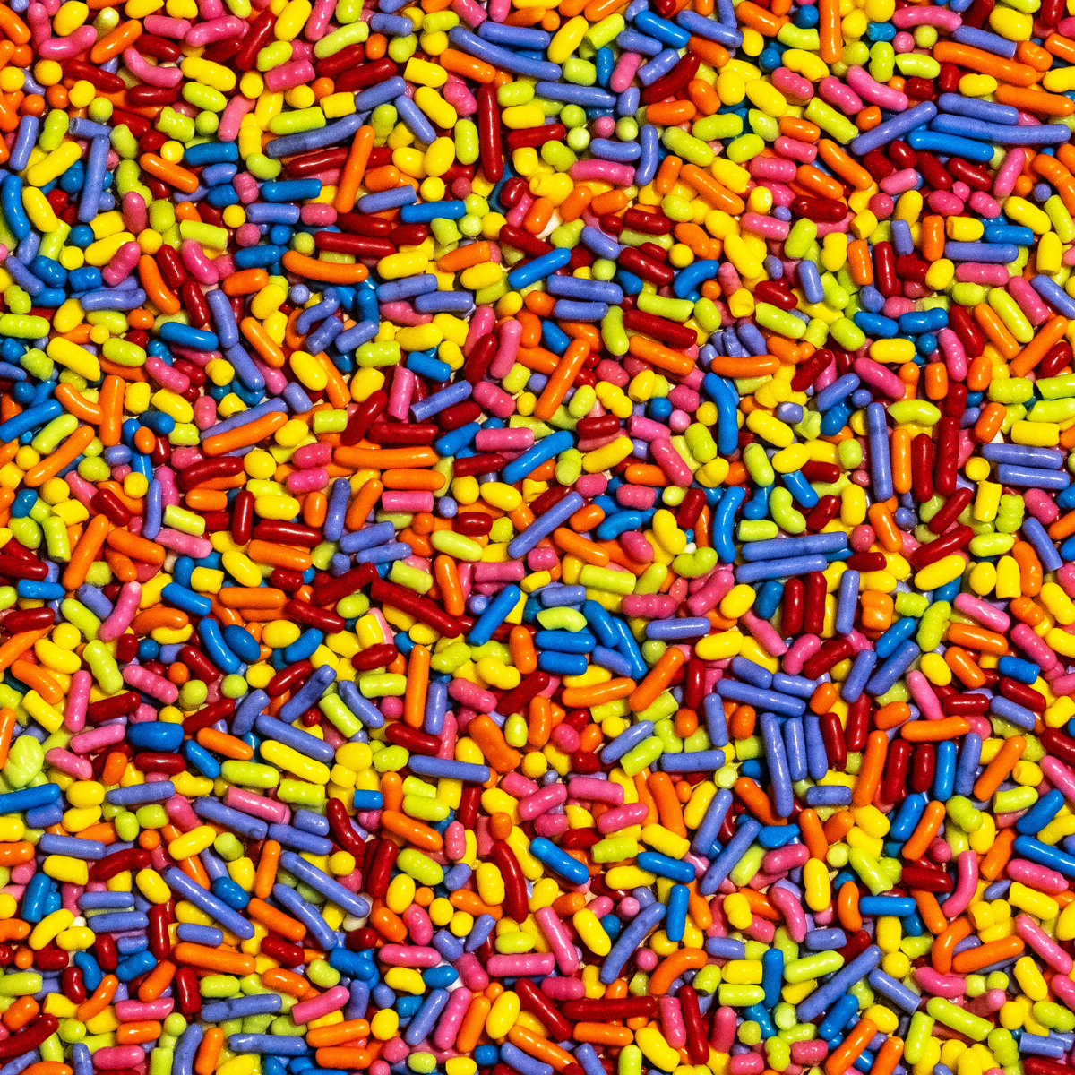 Dye-Free Rainbow Softies Sprinkles, 1LB Bag