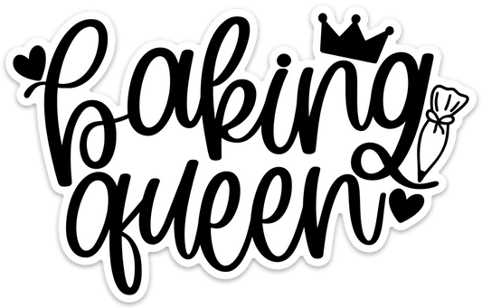 Large Baking Queen Sticker