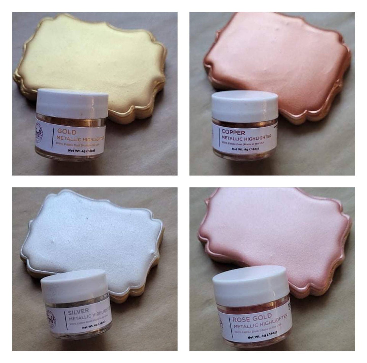 Gold TMP Metallic Highlighter (100% FDA Compliant Ingredients)