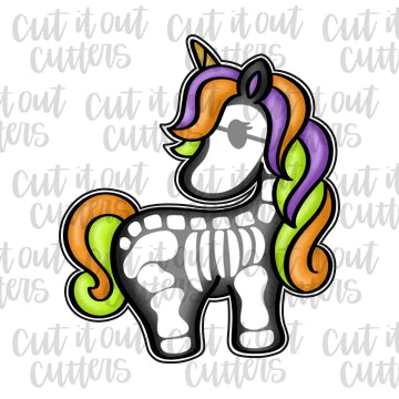 Fancy the Unicorn Cookie Cutter & Stencil Combo - 4"
