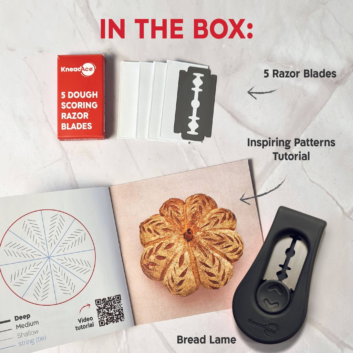 KneadAce® Bread Lame: White