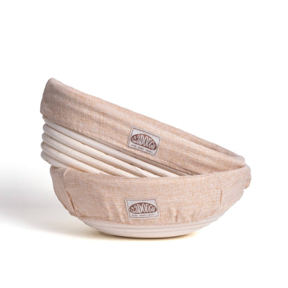 8.6" Round Proofing Bread Basket with Liner – 123Dough