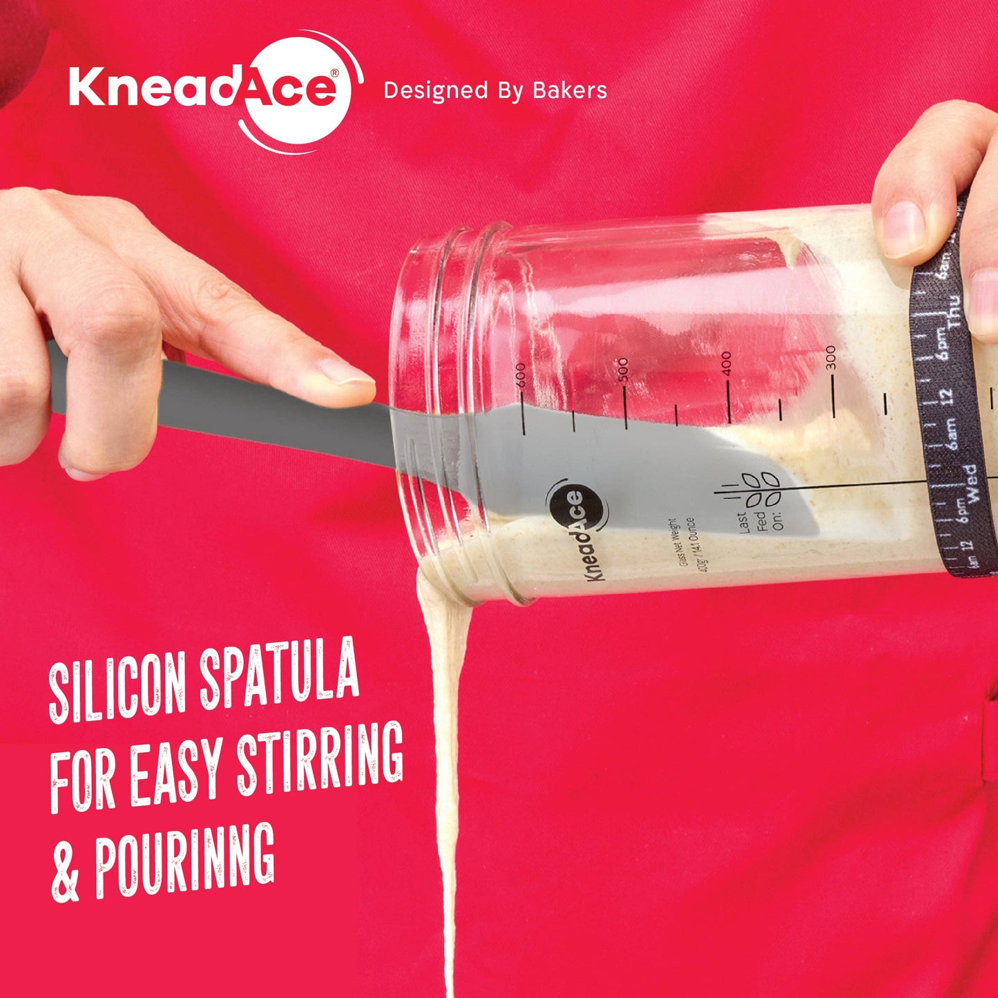 KneadAce® 24oz Sourdough Starter Jar: Single Pack