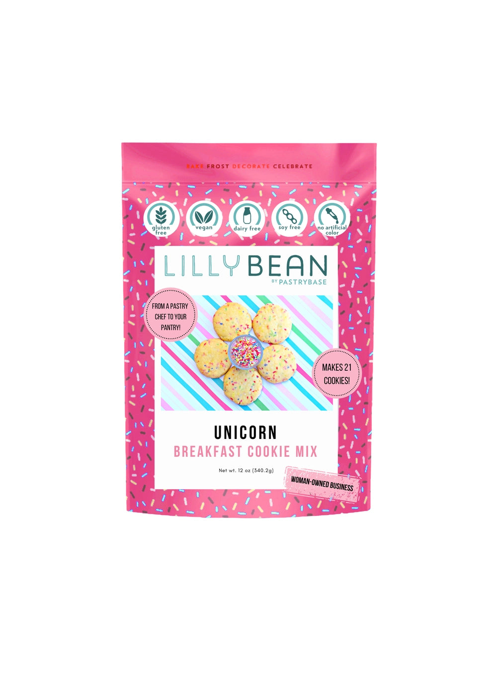 LillyBean Unicorn Breakfast Cookie (Vegan & Gluten-Free)