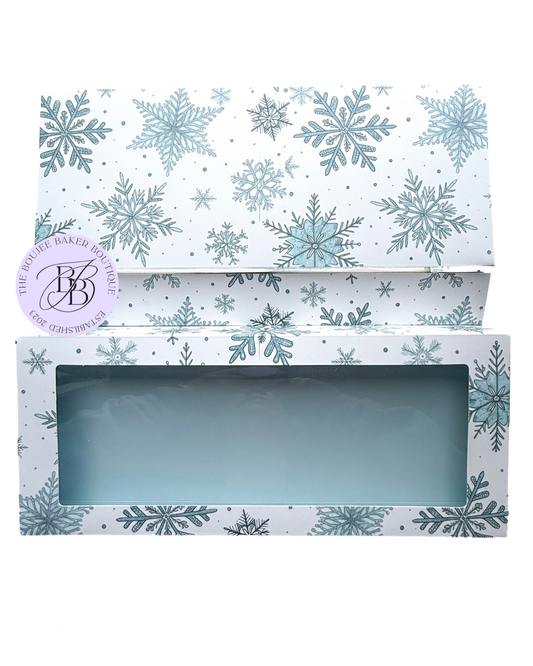 PRE-ORDER Winter Snowflake Treat Box 12x5x1.5