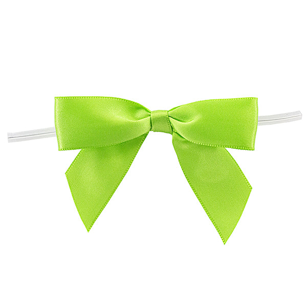 Satin Twist Tie Bows Citrus