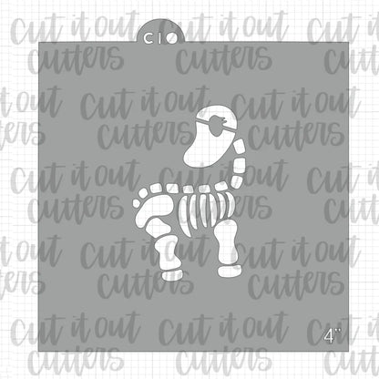Fancy the Unicorn Cookie Cutter & Stencil Combo - 4"