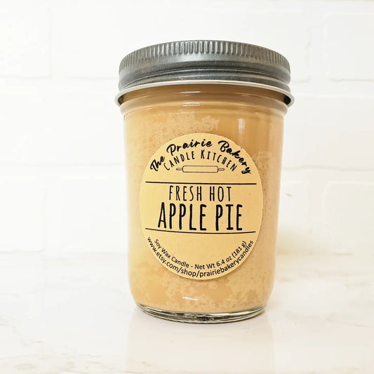 Fresh Hot Apple Pie | Fruit Dessert Scented Soy Wax Candle