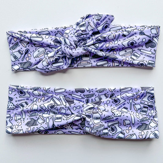 Purple Baking Headbands