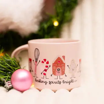 Baking Spirits Bright Christmas Large Ceramic Mug