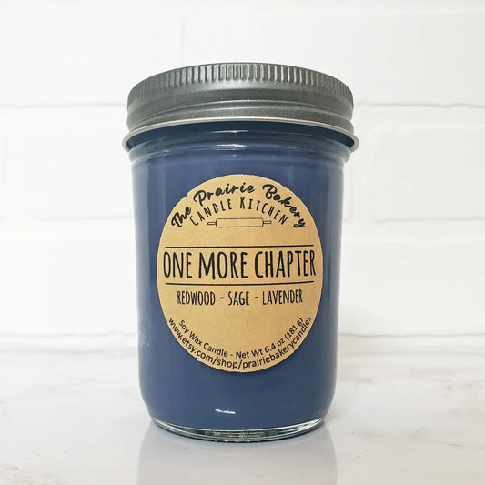 One More Chapter | Lavender Sage Scented Soy Wax Candle