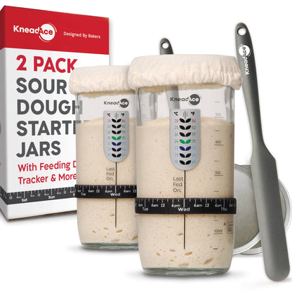 KneadAce® 24oz Sourdough Starter Jar: Single Pack