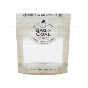 “Bag of Coal” – 5.5″ x 6″ x 2″  Stand Up Pouch 10 Pack