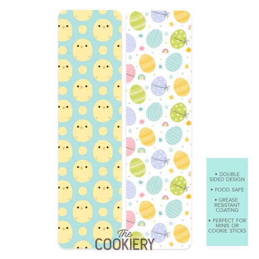 CHICKS AND EGGS EASTER FOOD SAFE COOKIE CARD BACKERS