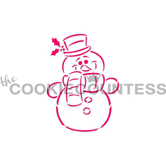 Snowman Stencil