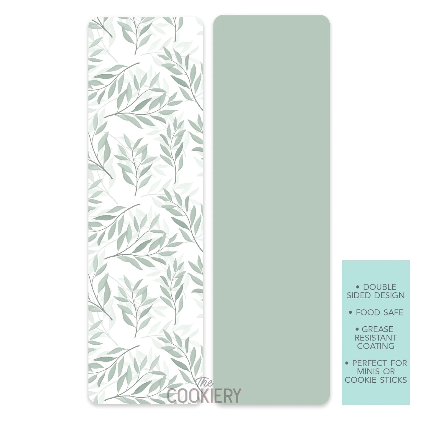 Eucalyptus Leaves Grease-Resistant Food Safe Cookie Card Backers - The Cookiery