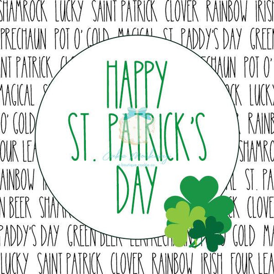 Happy St. Patrick's Day Physical Tags (25 pcs.)