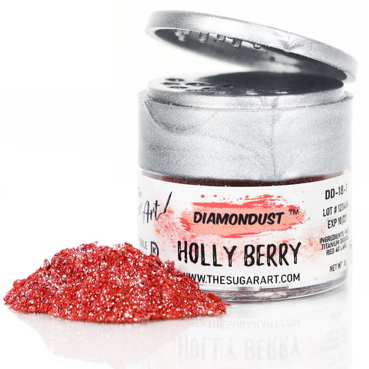 Edible Glitter Holly Berry