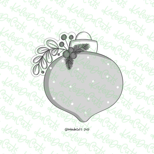 Floral Ornament 2019 Cookie Cutter- Standard 3.5"