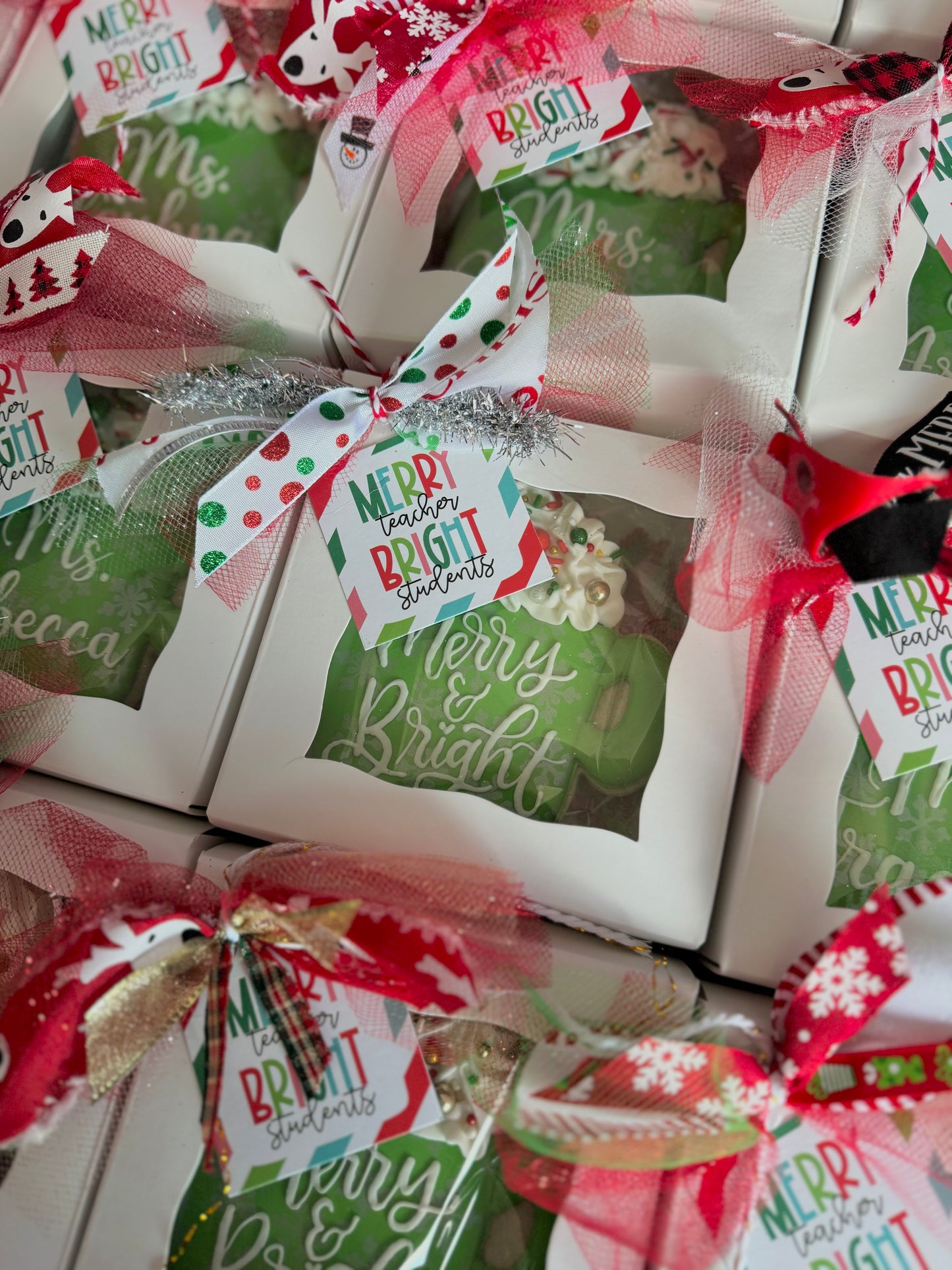 Personalized or Merry & Bright Mug Cookie