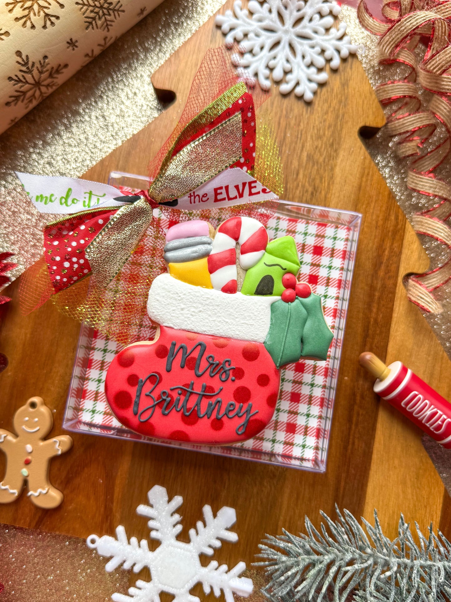 Personalized Teacher Stocking