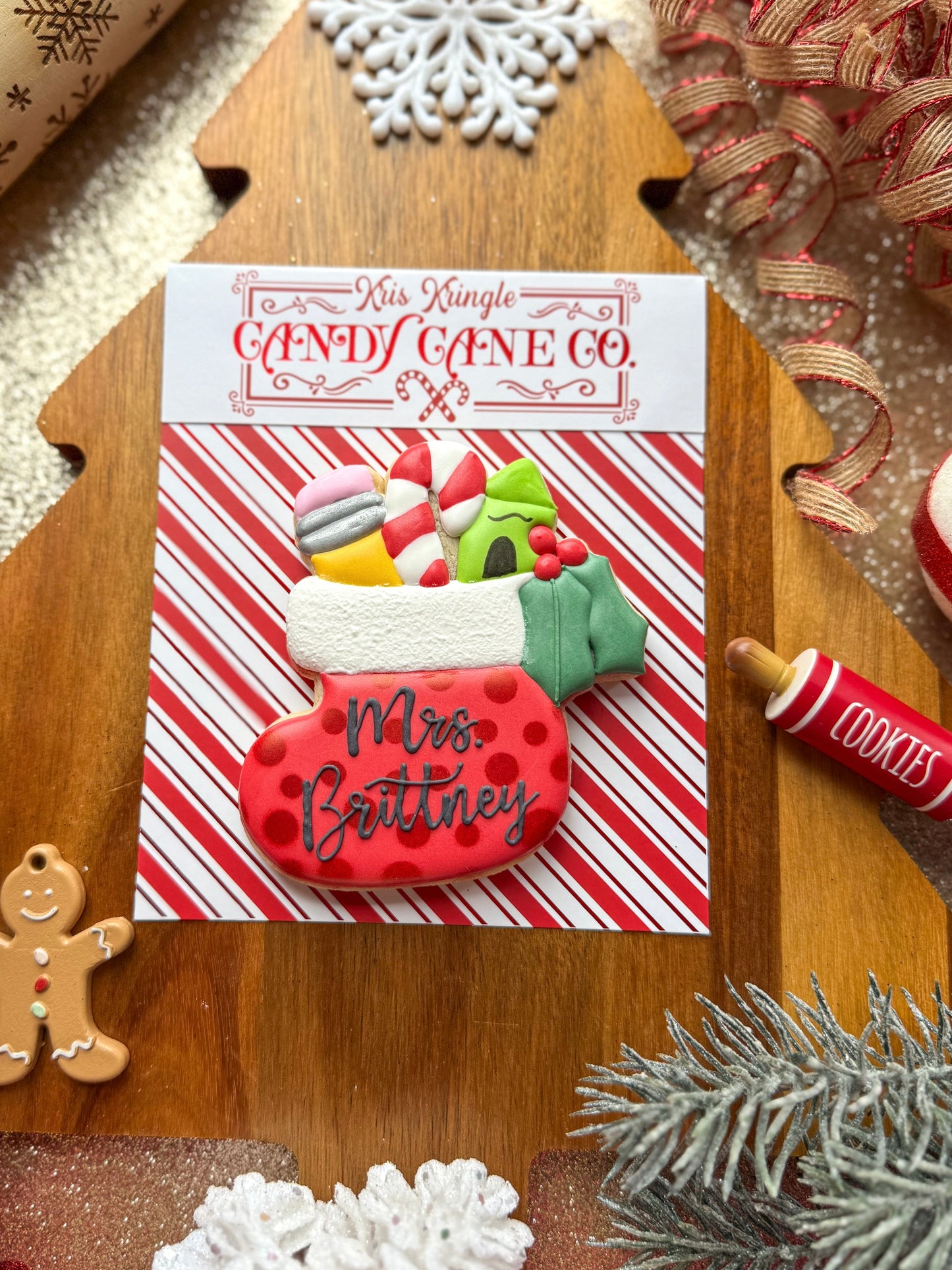 Personalized Teacher Stocking