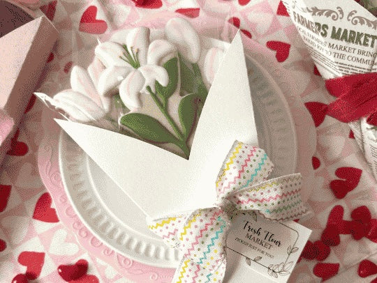 White Flower Bouquet Box – Set of 10 Boxes