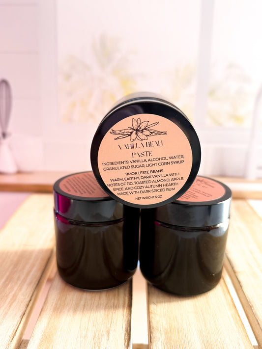 Timor Leste Vanilla Bean Paste – Dark Spiced Rum Infused (5oz)