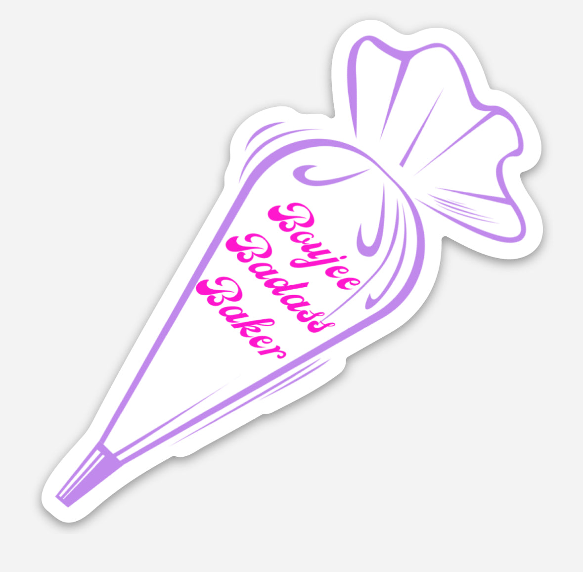 Boujee Baking Badass Sticker – Boujee Baker Boutique