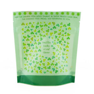 Leprechaun Bait Cookie Pouches – 5.5″ x 6″ x 2″ Cookie Packaging Stand Up Pouch-10 Pack