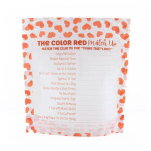 Love Bites Cookie Pouches – 5.5″ x 6″ x 2″ Cookie Packaging Stand Up Pouch-10 Pack