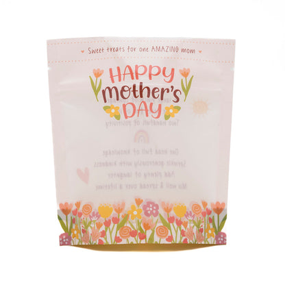 SMALL Happy Mother’s Day Floral Cookie Pouches – 5.5″ x 6″ x 2″ Cookie Packaging Stand Up Pouch-10 Pack