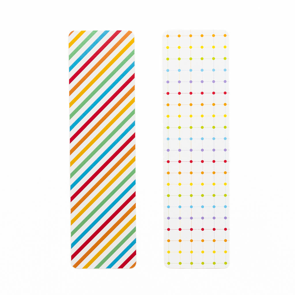 Greaseproof Backer – Rainbow Dots Stripes – 9.5” x 2.625”