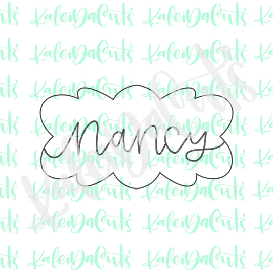 Cookie Cutter Nancy Plaque 4"