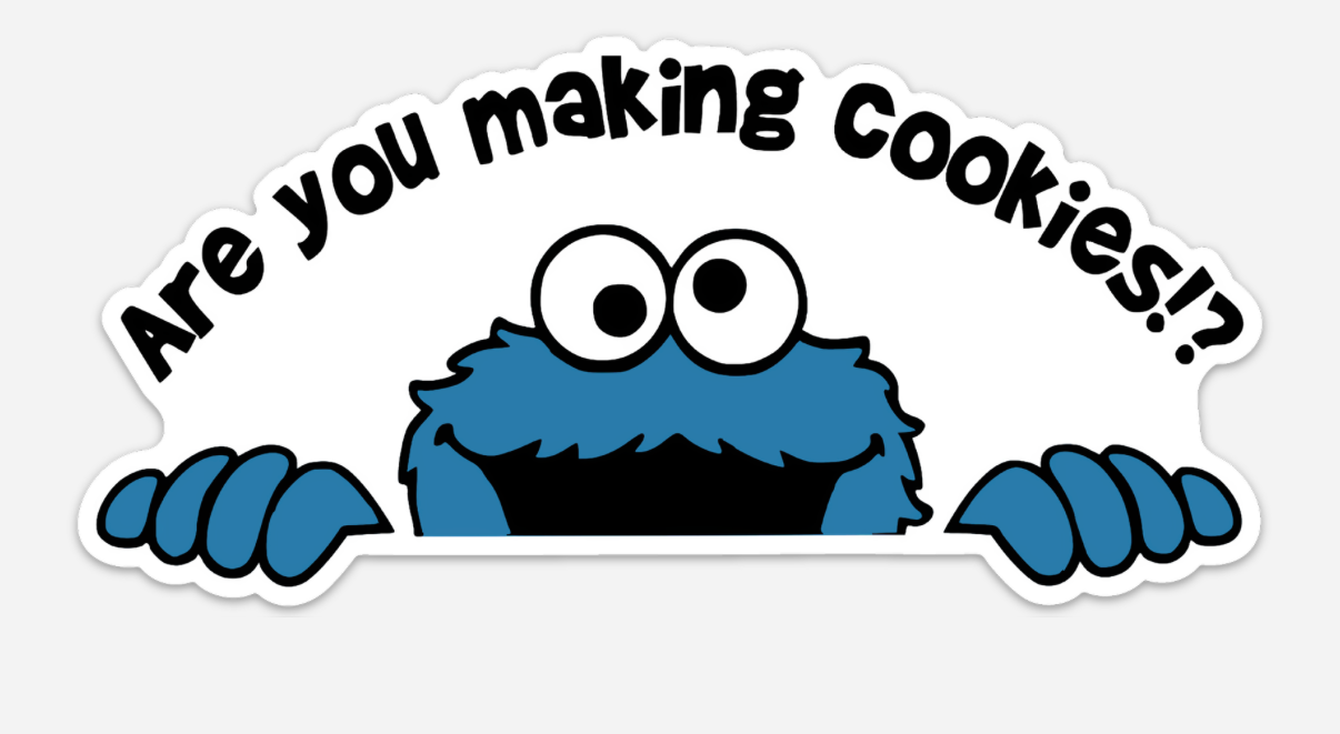 Large Cookie Monster Sticker