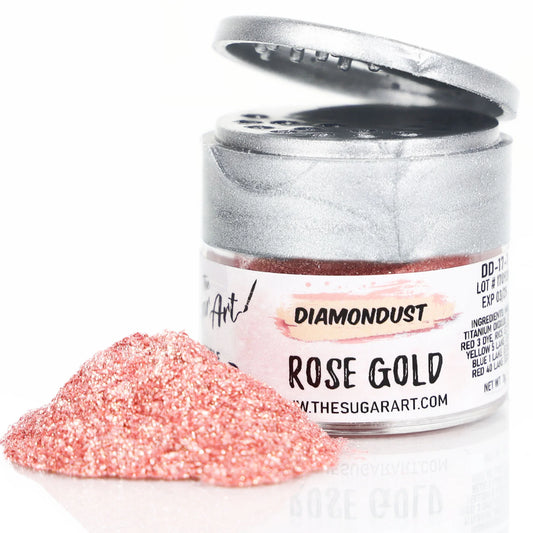 Edible Glitter Rose Gold