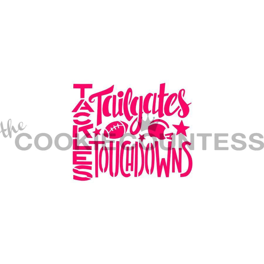 Tailgates & Touchdowns Stencil