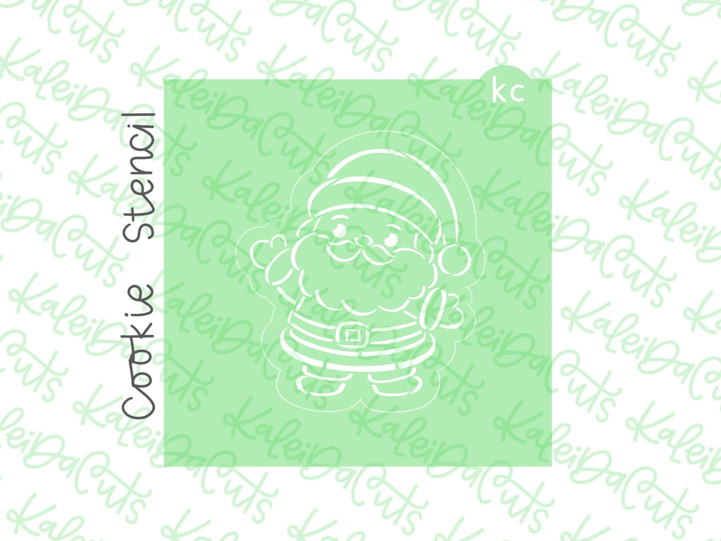 PYO Happy Santa Cookie Cutter & Stencil Combo