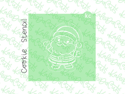 PYO Happy Santa Cookie Cutter & Stencil Combo