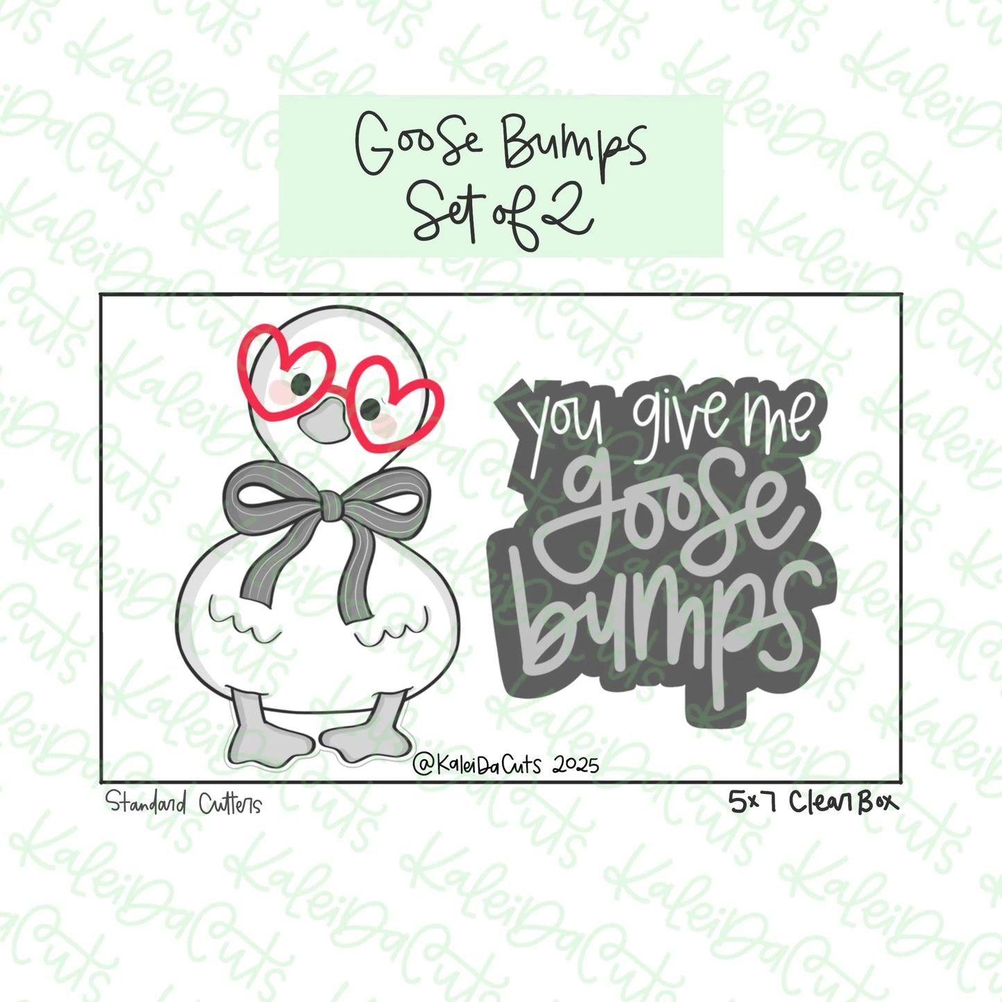 You Give Me Goose Bumps Cookie Cutters Set of 2 Standard