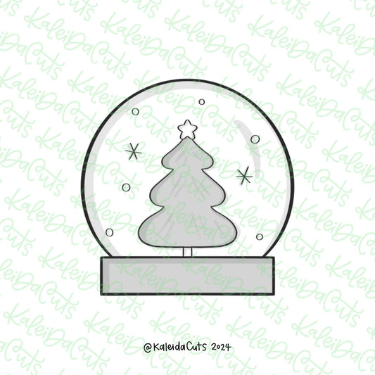 Chunky Winter Snowglobe Cookie Cutter - Mini 2"