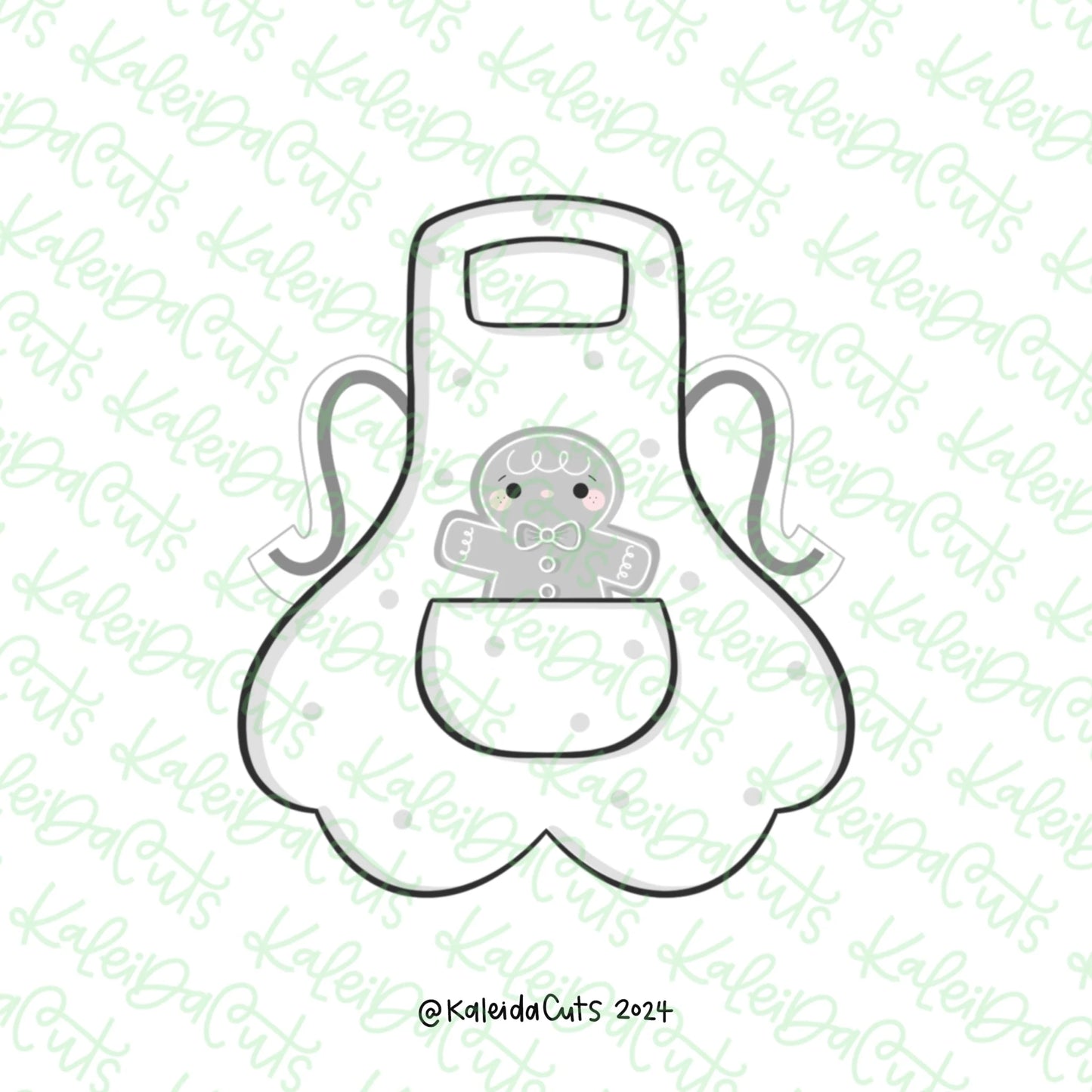 Baking Apron Cookie Cutter Mini - 2"
