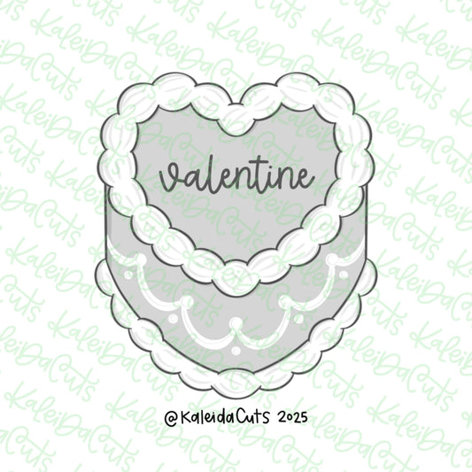 Heart Cake Cookie Cutter Standard - 3.6