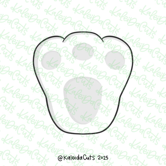 Squarish Bunny Foot Cookie Cutter Mini - 2