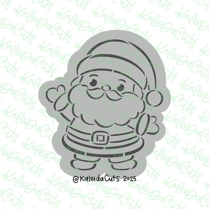 PYO Happy Santa Cookie Cutter & Stencil Combo